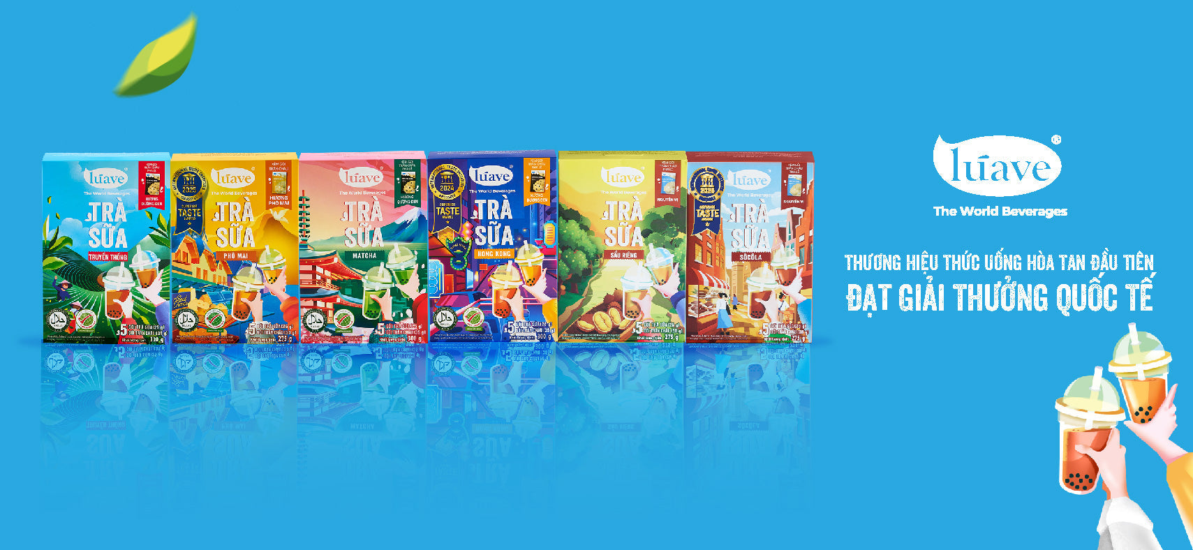 TRÀ SỮA HÒA TAN LÚAVE - TRÀ SỮA TƯƠI, VỊ NGUYÊN BẢN